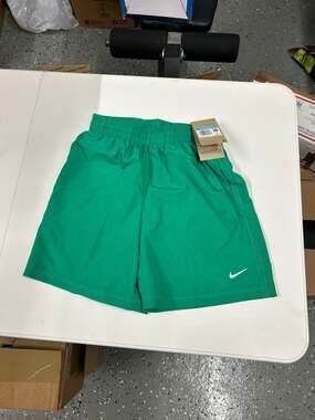 Nike Kids Malachite Green Dri-FIT Woven Training Shorts (DX5382-324)